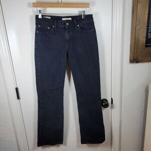 Levi's Premium Low Pitch Bootcut Jeans Size 27 Mid Rise Faded Distressed Wash